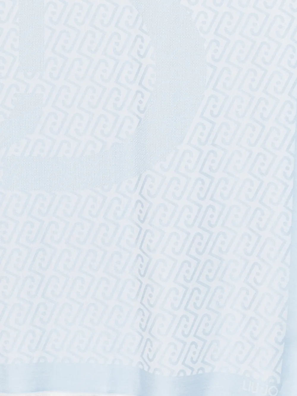  Liu Jo Logo-pattern Scarf - Blue 