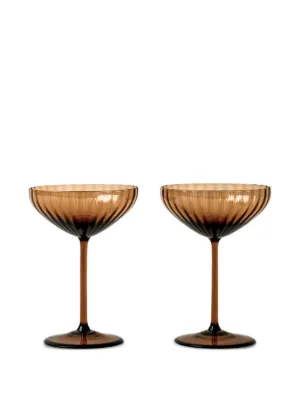 Venini Bollicine Champagne Glasses (set Of two) | Pink | FARFETCH BE