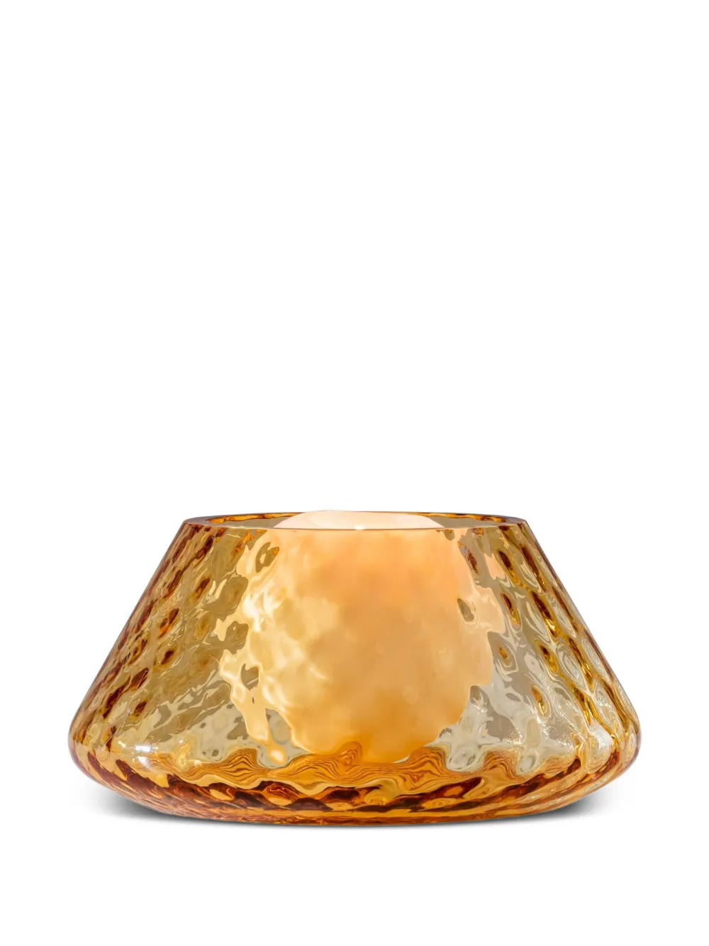 Venini Lele Textured Candle Holder In Gold