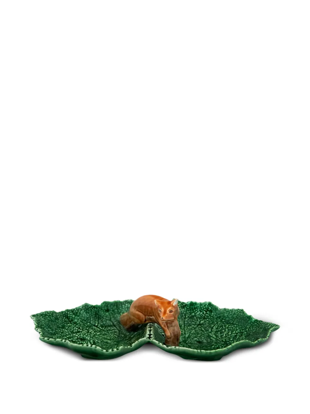Bordallo Pinheiro fox leaf plate - Verde