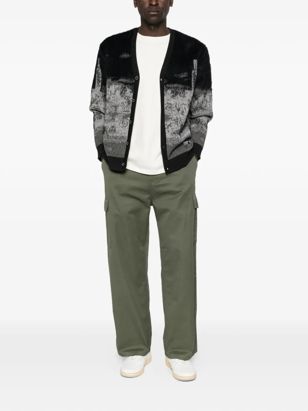Carhartt WIP Broek met zak en riemlus Groen