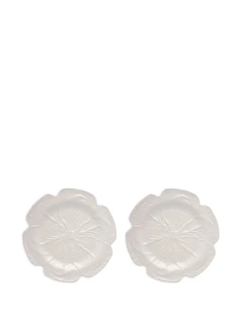 Bordallo Pinheiro Cabbage embossed plate (two-person setting)
