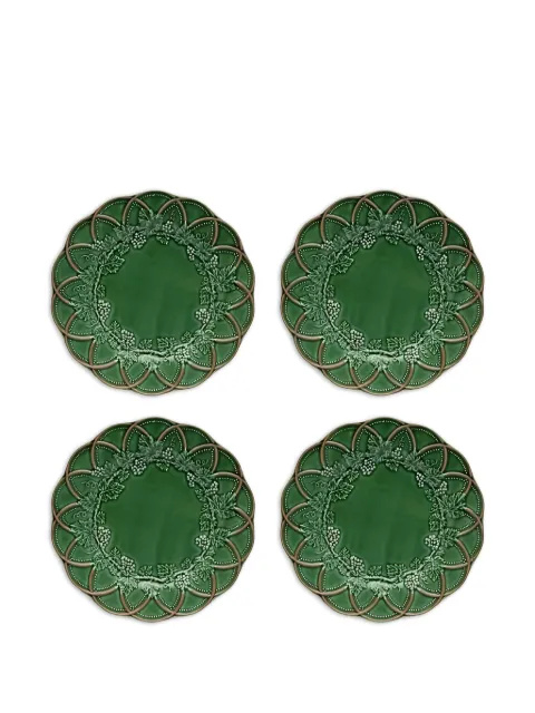 Bordallo Pinheiro Forest grape leaf shallow plate (four-person setting)