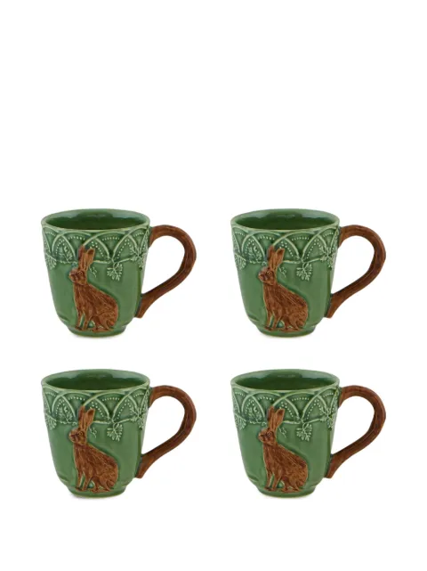 Bordallo Pinheiro Forest rabbit-motif mug (four-person setting)