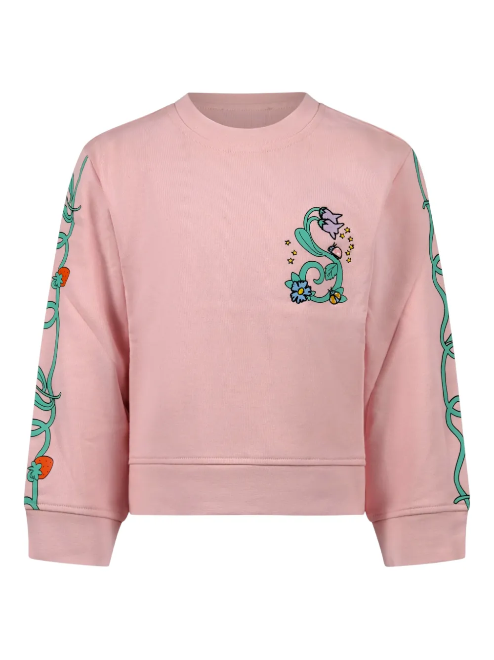Stella McCartney Kids floral-print sweatshirt - Rosa