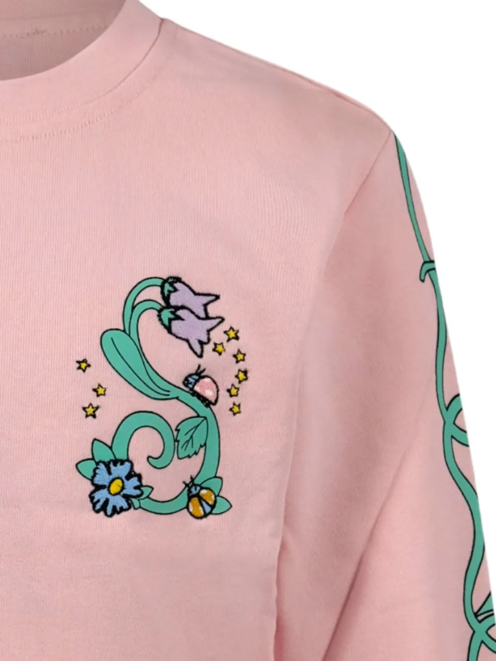  Stella Mccartney Kids Floral-print Sweatshirt - Pink 