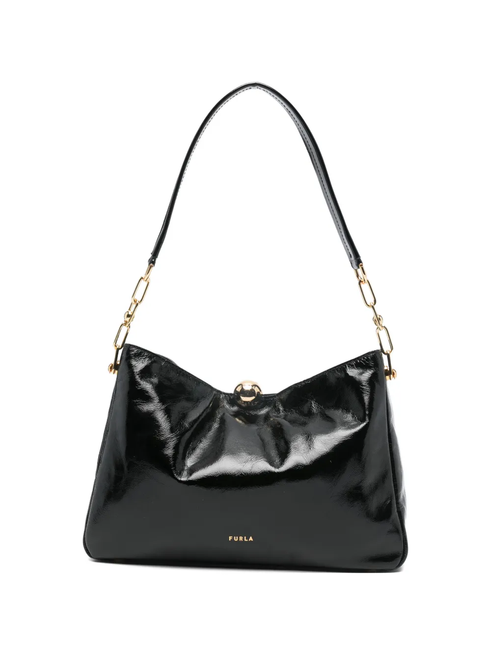 Furla chain-link shoulder bag - Nero