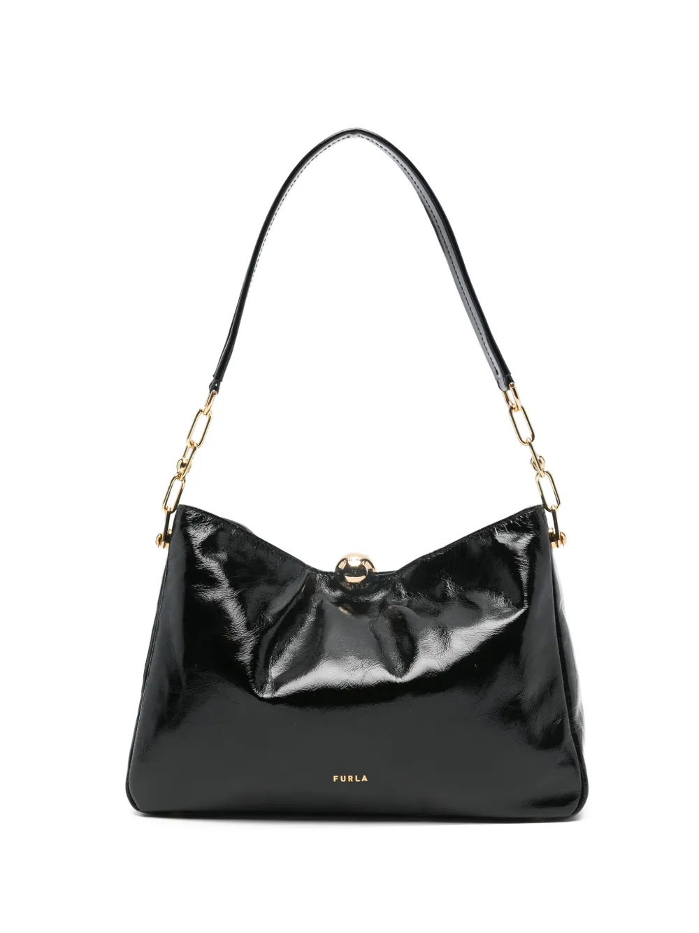 Furla chain-link shoulder bag - Nero