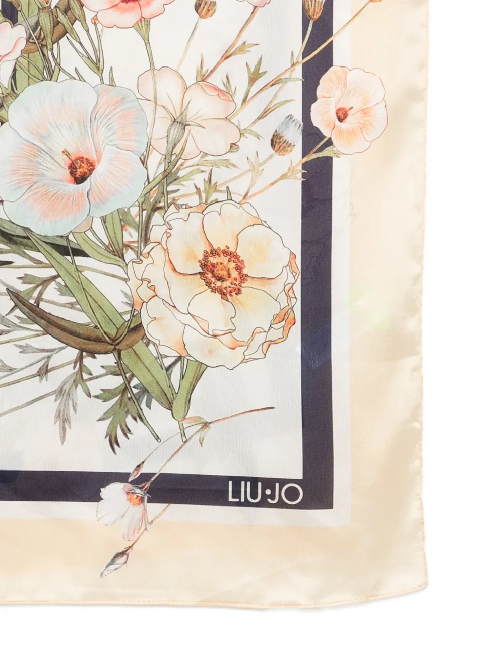  Liu Jo Floral Scarf - Neutrals 
