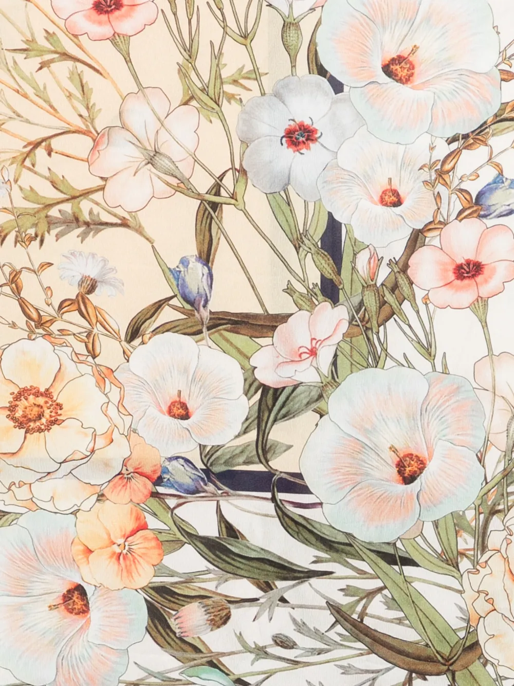  Liu Jo Floral Scarf - Neutrals 