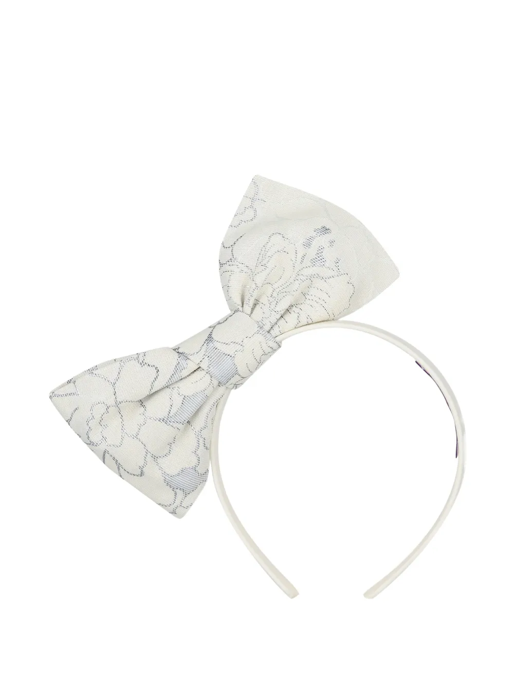 Jessie And James Patterned-jacquard Headband In White