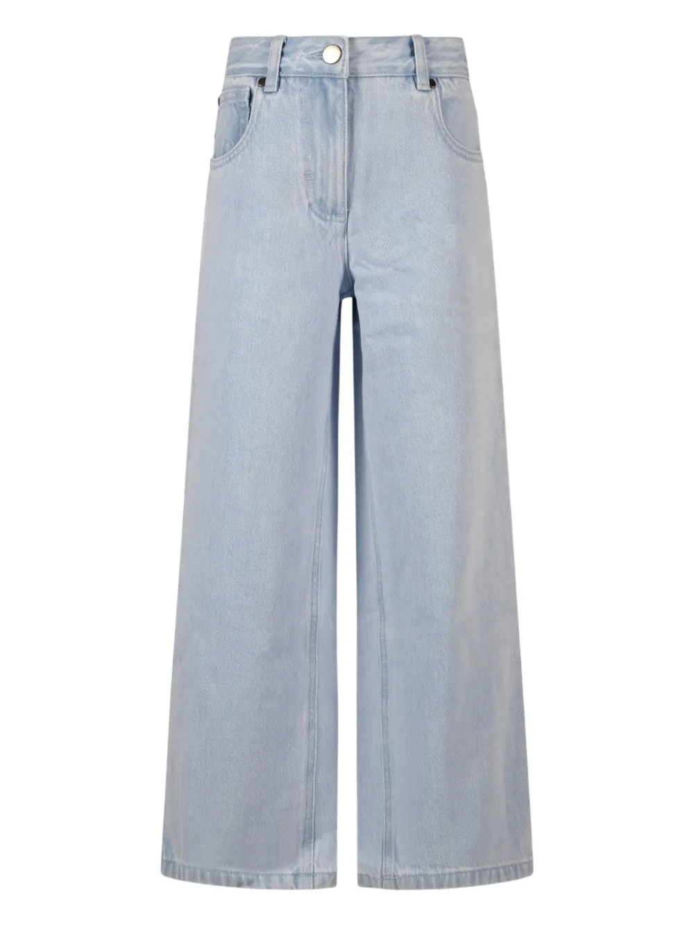 Stella McCartney Kids floral-graphic jeans - Blu