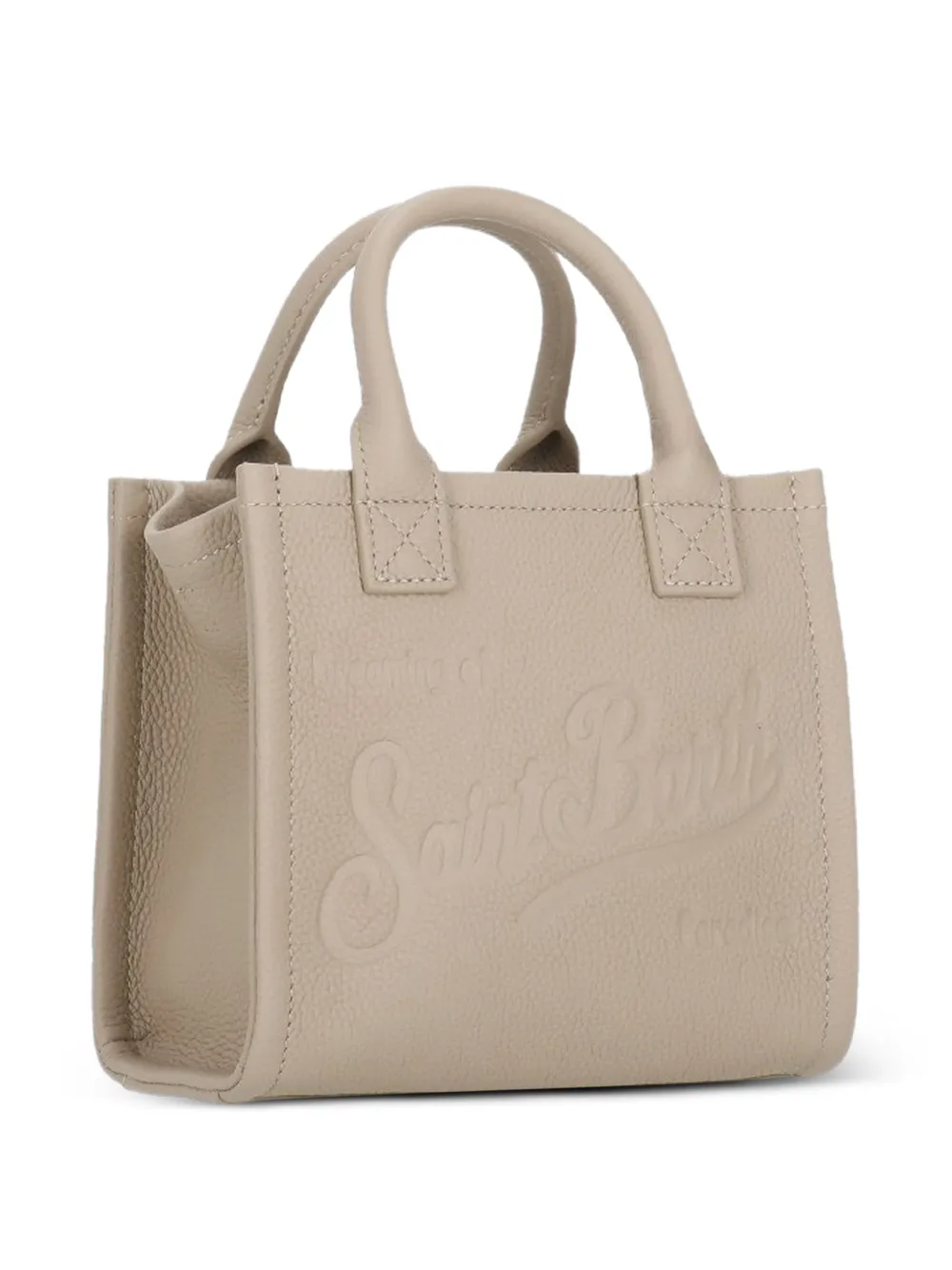 MC2 Saint Barth Vanity mini-shopper met reliëf Beige
