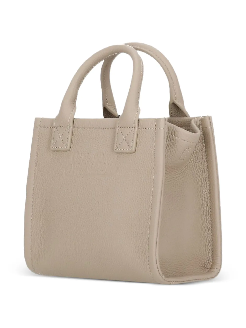 MC2 Saint Barth Vanity mini-shopper met reliëf Beige