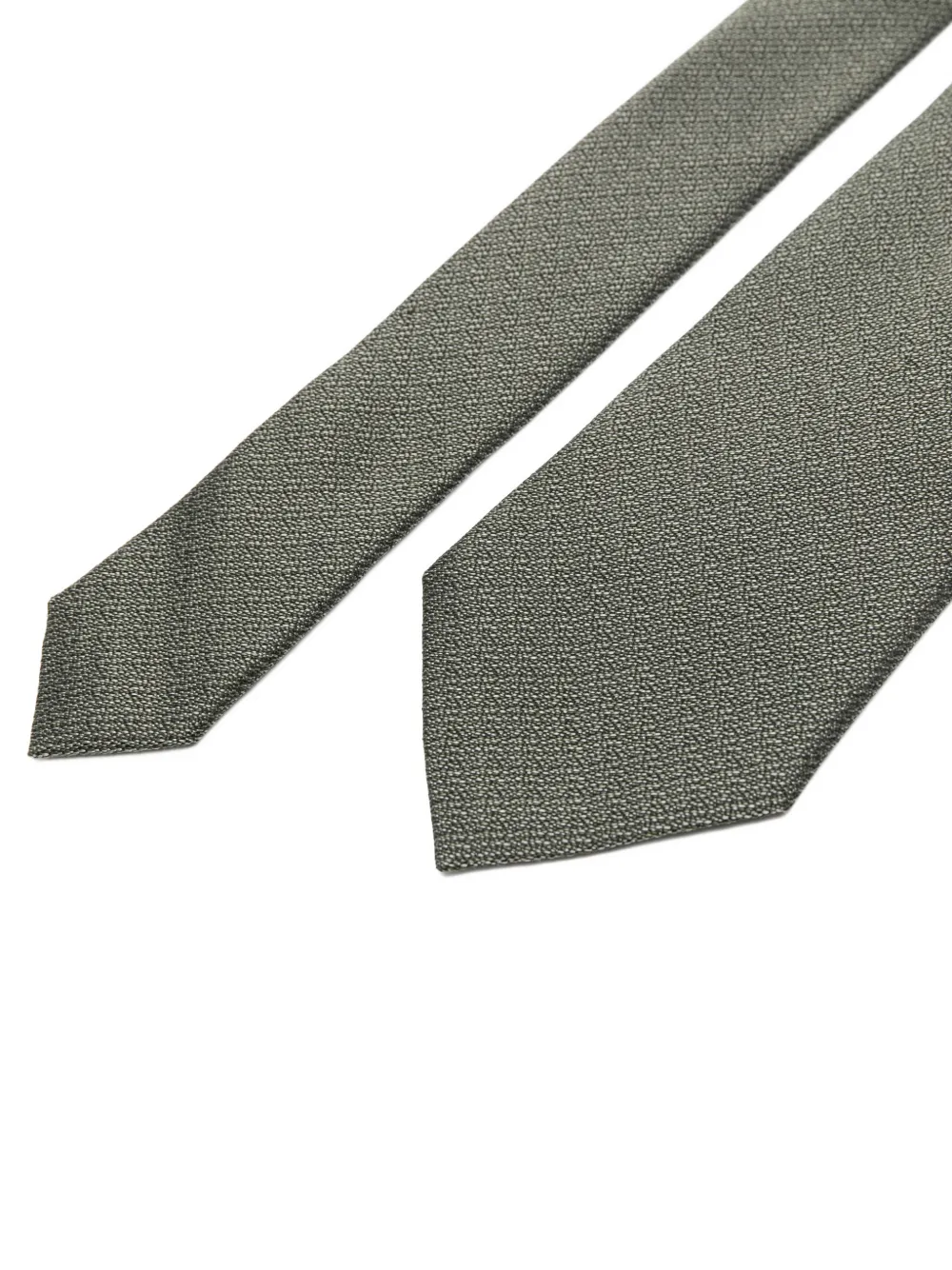 Zegna Getextureerde stropdas Groen