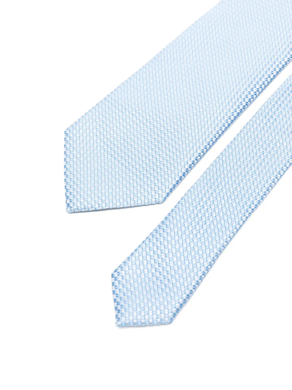 Zegna Getextureerde stropdas Blauw