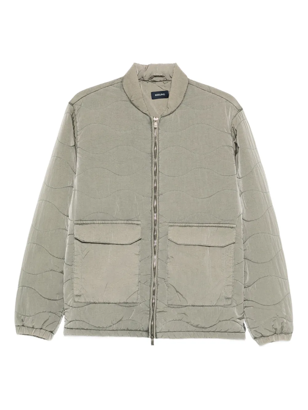 KEELING quilted zipped jacket | Grey | Image 1