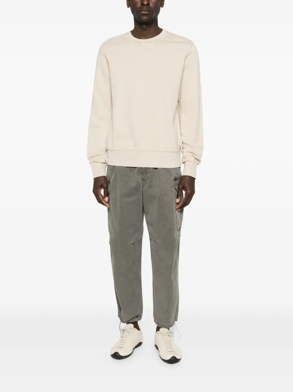 KEELING crew-neck long-sleeved sweatshirt - Beige