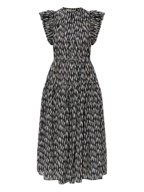 Ulla Johnson Kairi ruffled print midi dress