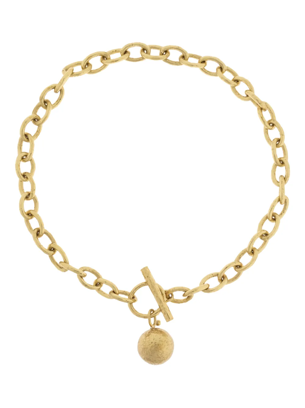 Ulla Johnson chain-link ball-pendant necklace - Oro