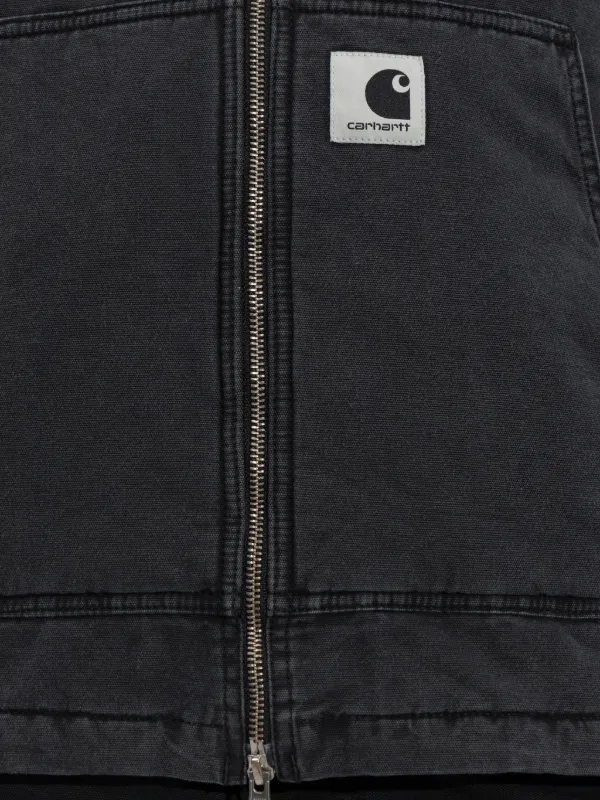 Carhartt WIP ジップアップ フーデッドジャケット | ブラック Carhartt WIP ジップアップ フーデッドジャケット | ブラック
