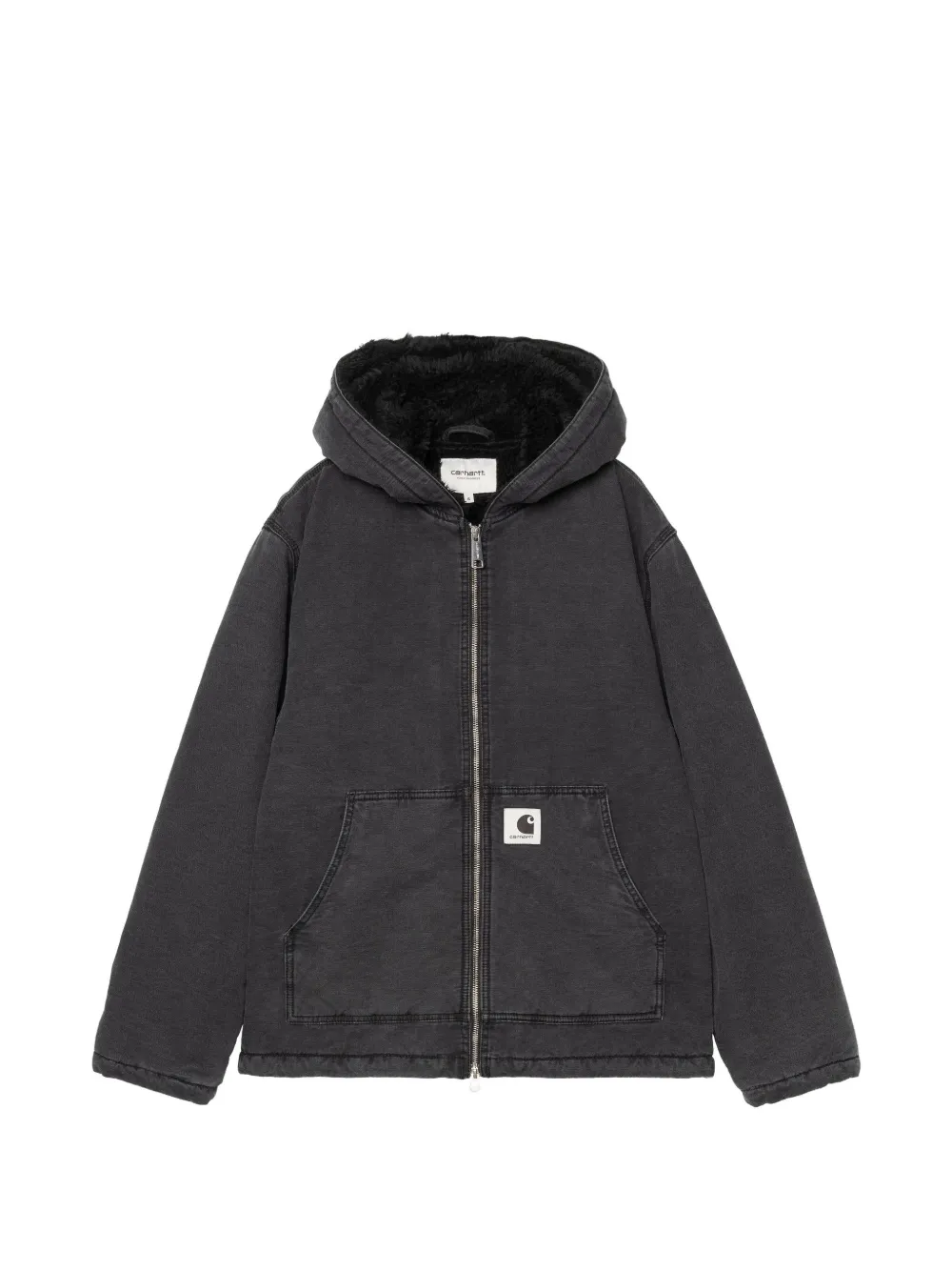 Carhartt WIP zip-up hooded jacket - Schwarz