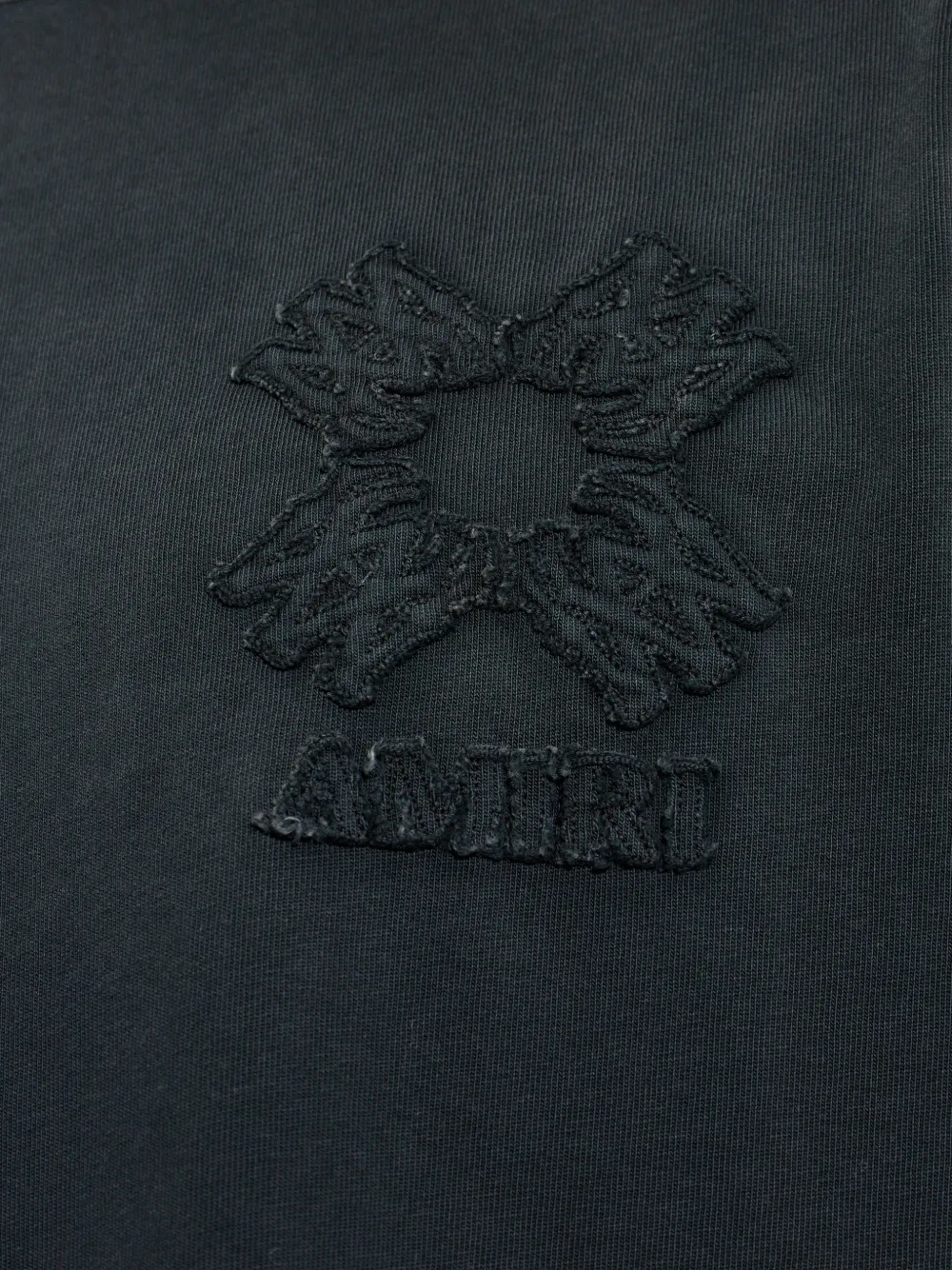 AMIRI T-shirt met geborduurd logo Zwart