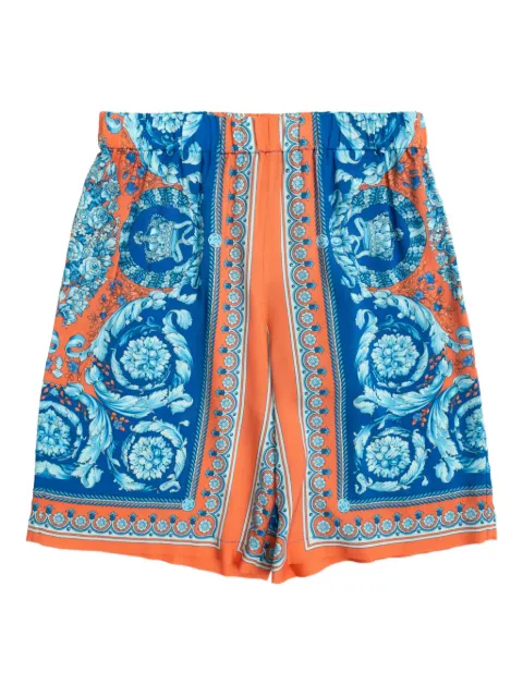 Versace Kids floral-print shorts