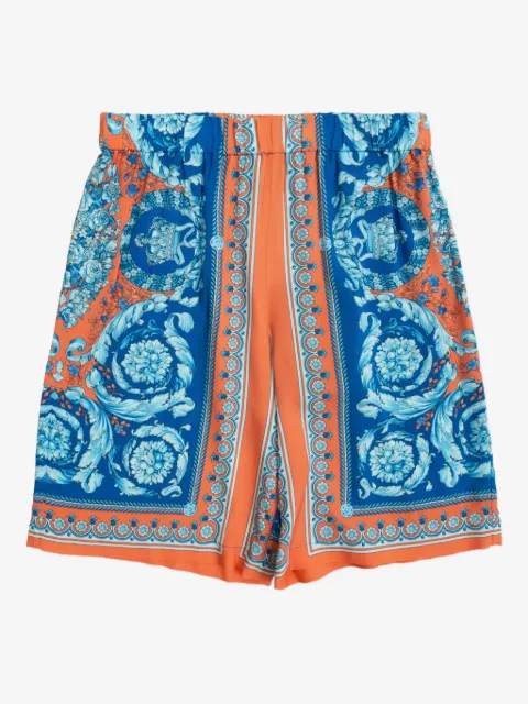 Versace Kids floral-print shorts