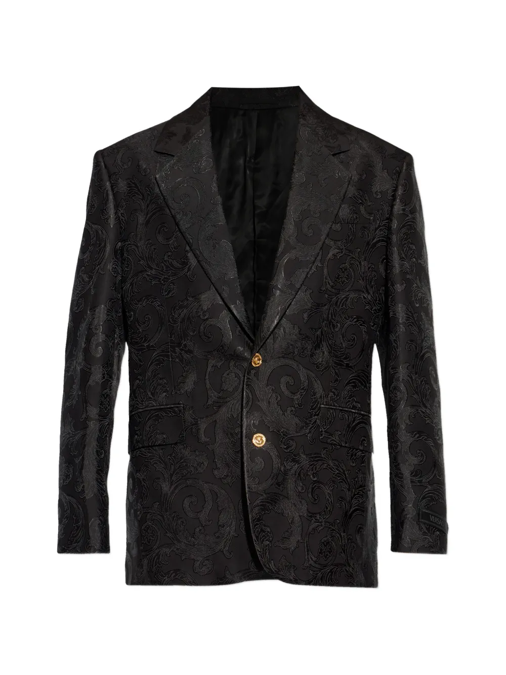 Versace patterned button jacket | Black | Image 1