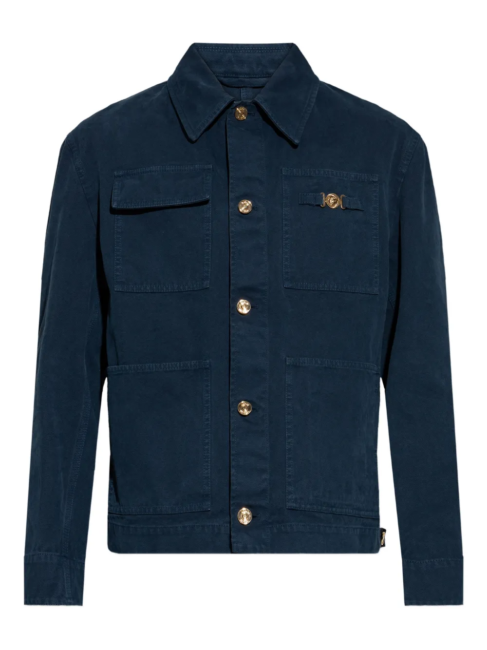 Versace buttoned patch pocket jacket | Blue | Image 1