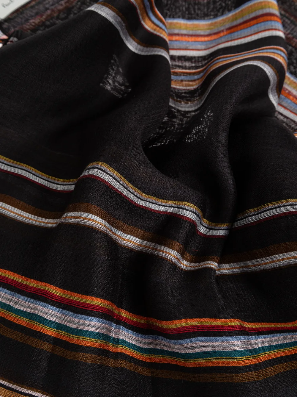  Paul Smith Striped Scarf - Black 