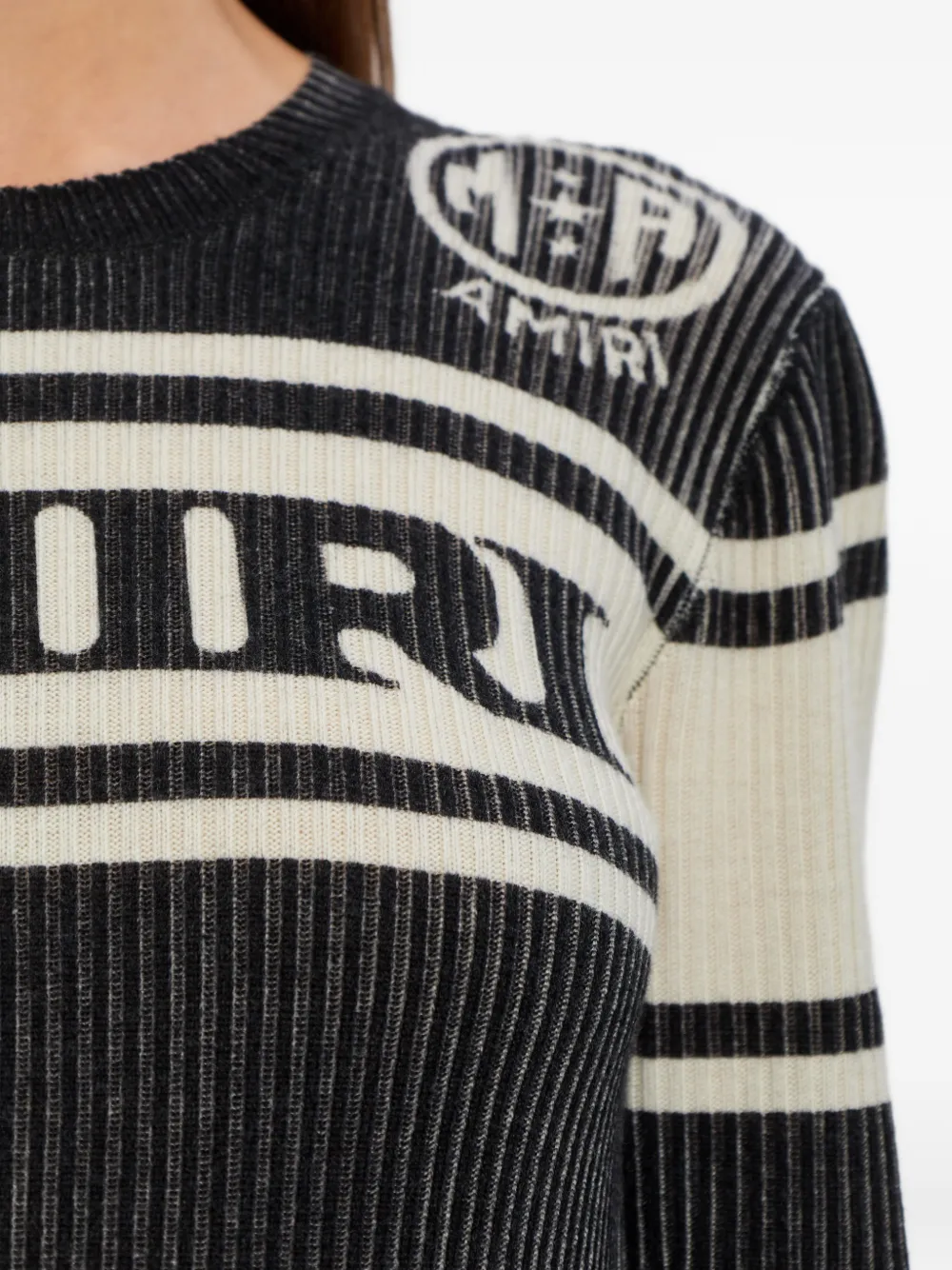 AMIRI Sport T-shirt met lange mouwen Zwart