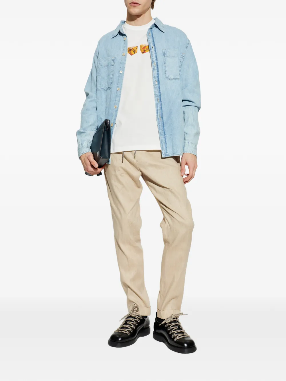 PS Paul Smith 버튼 포켓 데님 셔츠 | Image 2