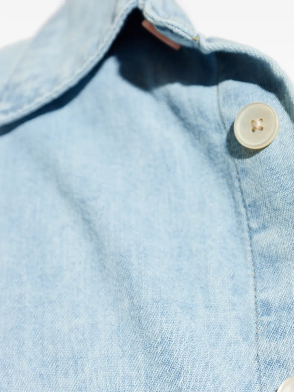 PS Paul Smith Denim overhemd met zak met knopen Blauw