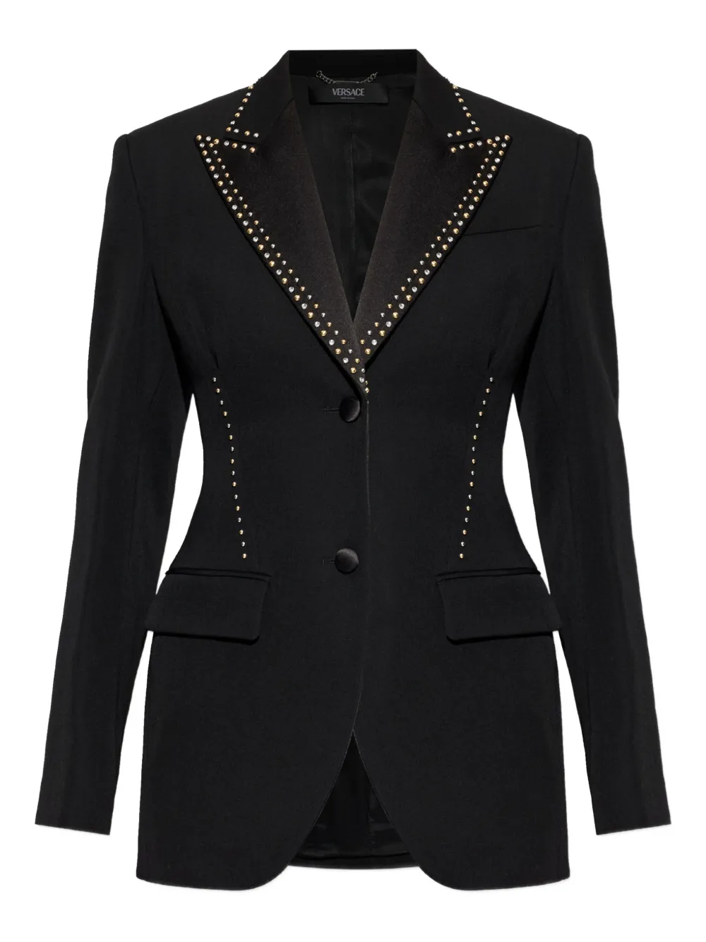 Versace studded blazer - Nero