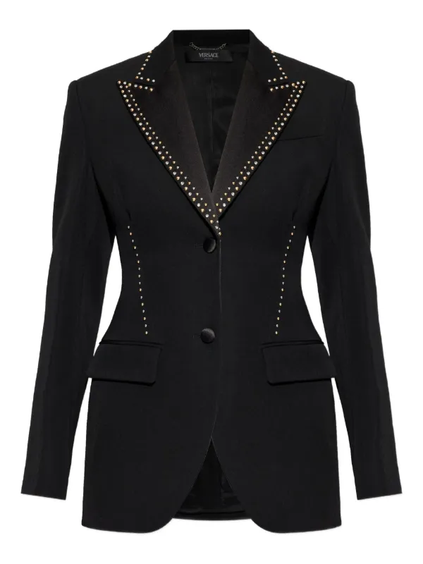 Versace スタッズ ジャケット | ブラック | FARFETCH JP