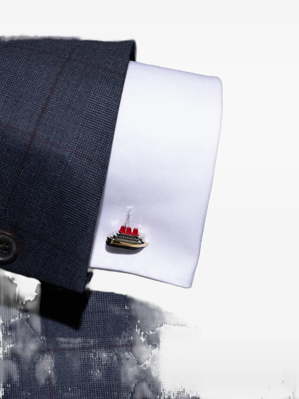 Paul Smith Cruise Ship cufflinks - Argento