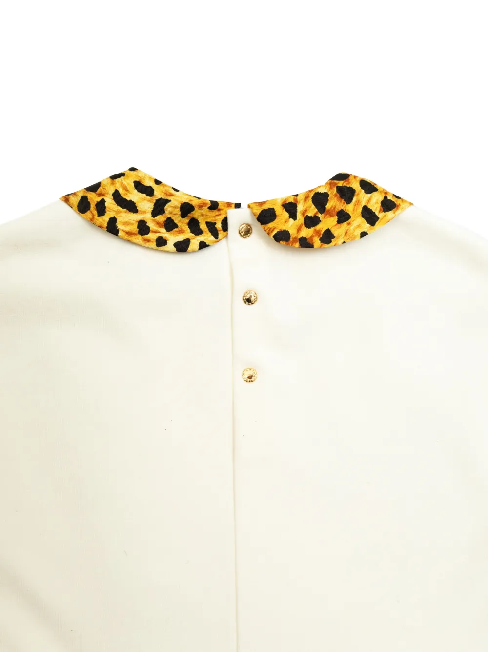  Versace Kids Printed-collar T-shirt - White 