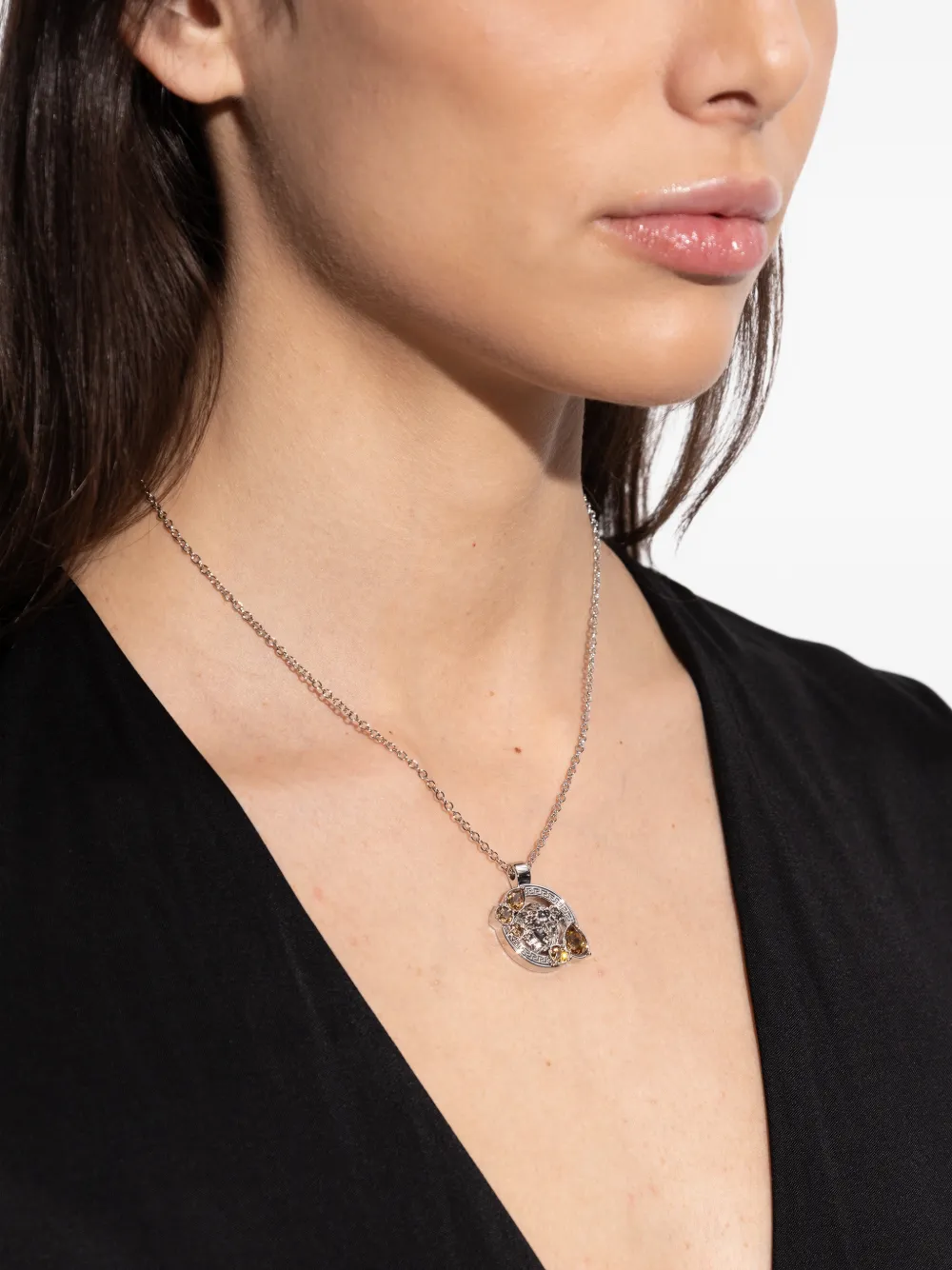 Versace Medusa-pendant necklace - Zilver