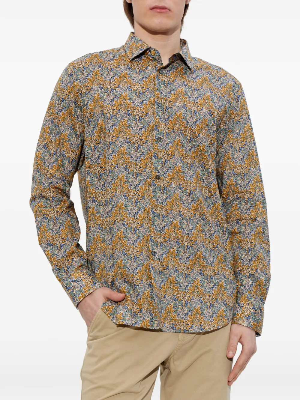  Paul Smith Printed Shirt - Yellow 