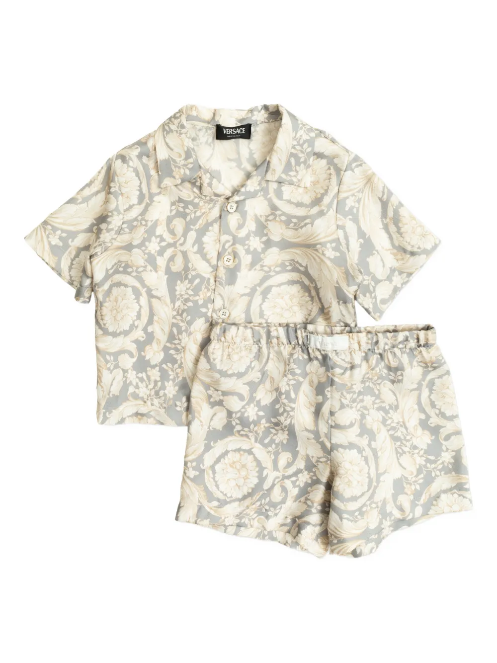 Versace Kids floral-print shorts set - Toni neutri
