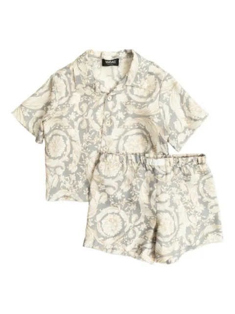 Versace Kids floral-print shorts set