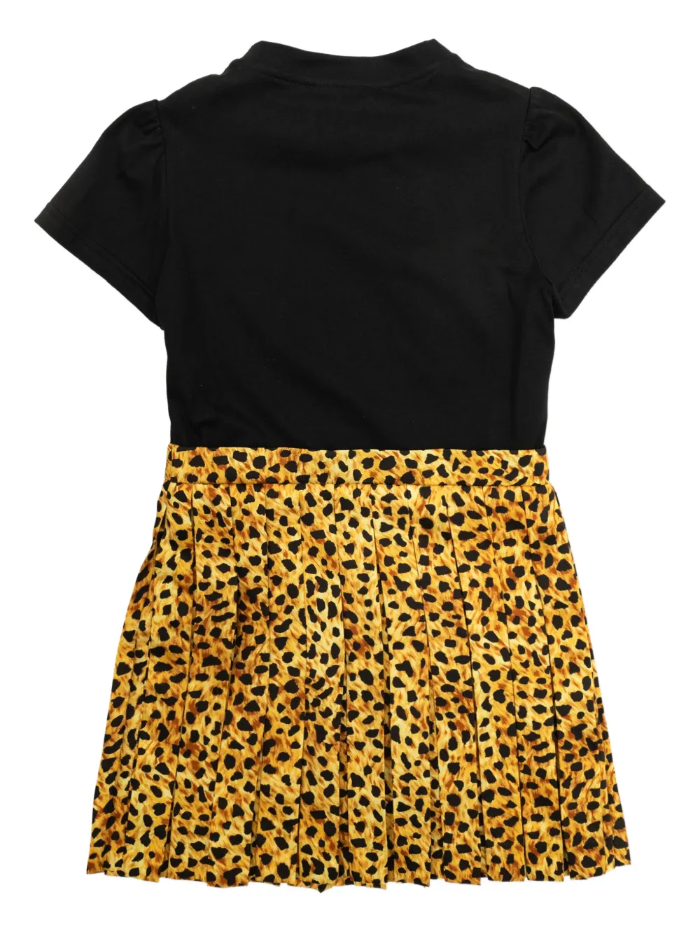 Short-Sleeve Leopard-Print Dress