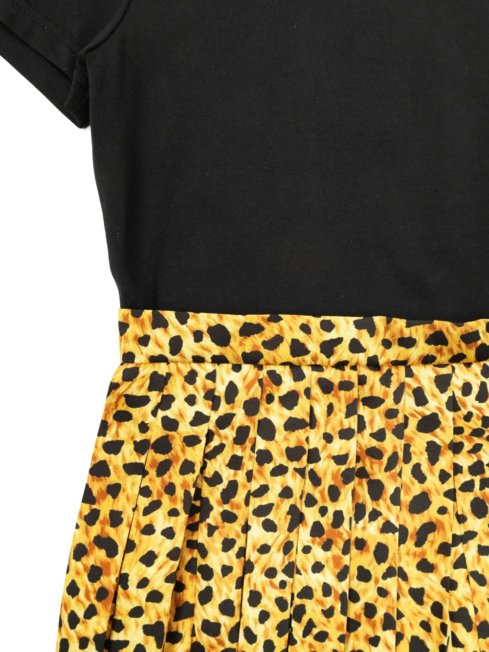 Short-Sleeve Leopard-Print Dress