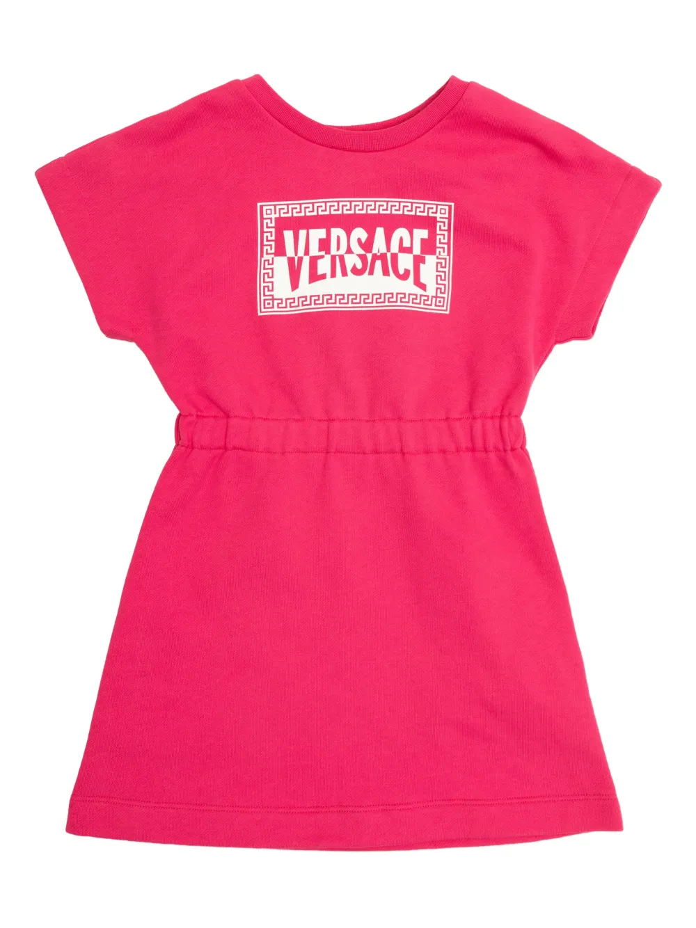 Versace Kids logo-print dress - Rosa