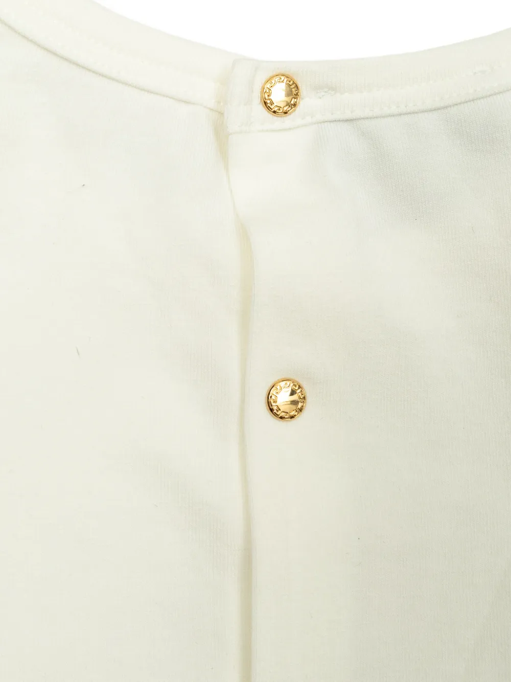 Versace Kids Romper met logodetail Wit