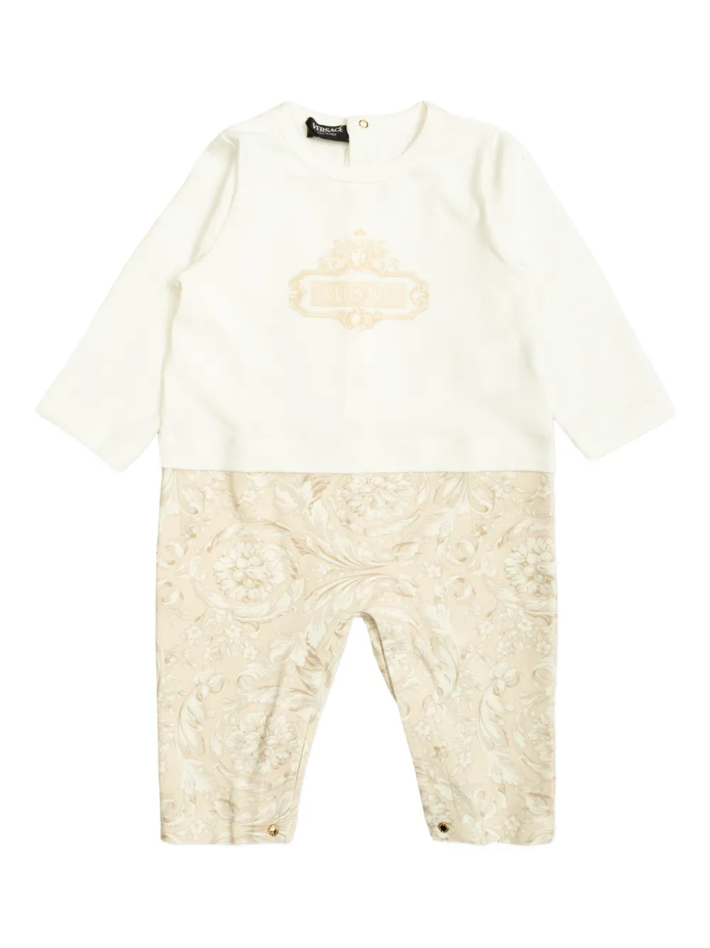 Versace Kids logo-detail bodysuit - Bianco