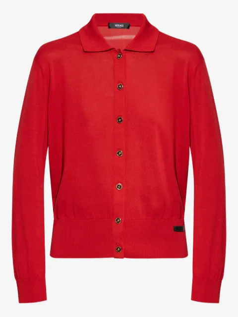 Versace buttoned collar cardigan