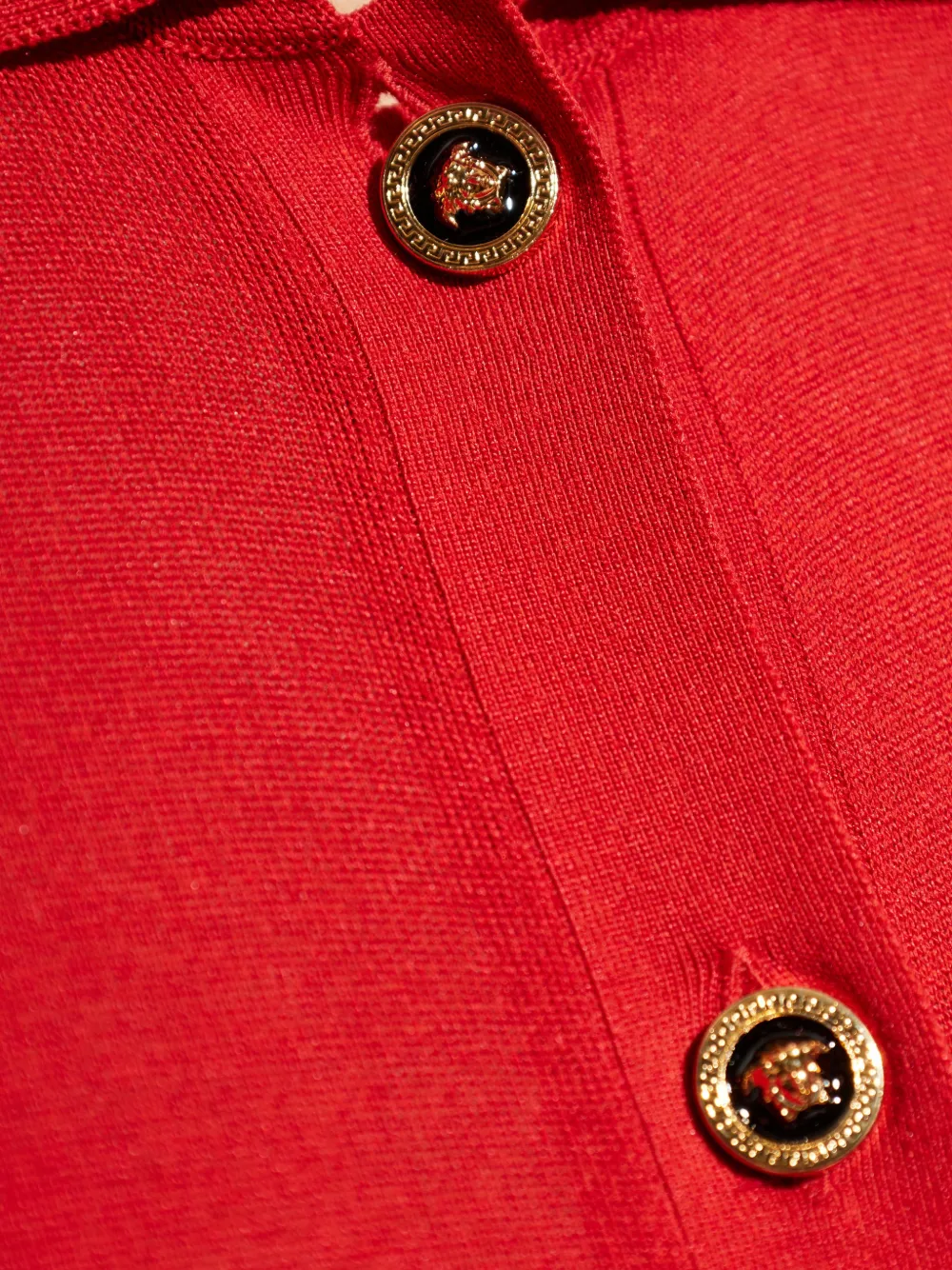 Versace Vest met kraag en knopen Rood